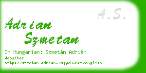 adrian szmetan business card